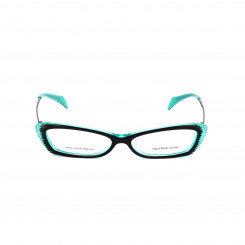 Ladies'Spectacle frame Alexander McQueen AMQ-4163-R2K Black Turquoise