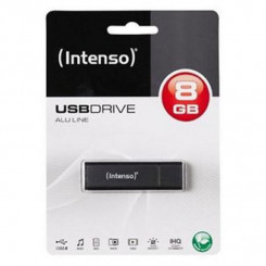 USB-pulk INTENSO ALU LINE 8 GB Antratsiit 8 GB USB-mälupulk