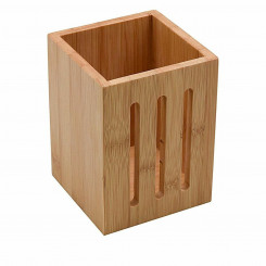 Pot for Kitchen Utensils Versa 10 x 13,5 x 10 cm Bamboo