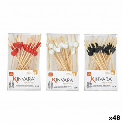 Bamboo toothpicks Set Bamboo 7 x 3 x 12 cm 12 x 0.5 x 1 cm (48 Units)