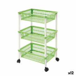 vegetable cart Tontarelli Mito 3 Plastic Green 40 x 29 x 62 cm (12 Units)