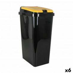 Recyclable Garbage Box Tontarelli Yellow 45 L (6 Units)
