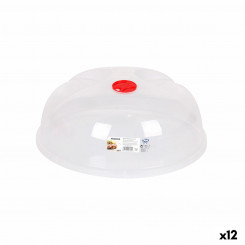 Крышка для микроволновой печи Dem Montera с клапаном, прозрачный пластик, 26 x 26 x 12 см (12 шт.)