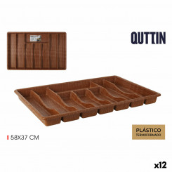 Cutlery Organizer Quttin 59 x 38 cm Thermoplastic (12 Units)