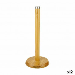 Кухонный держатель для бумаг Quuttin Brown Bamboo Silver 16 x 16 x 33,5 см (12 шт.)