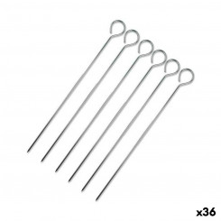 Set of grilling sticks Wooow Metal 6 Pieces, parts 20 cm (36 Units)