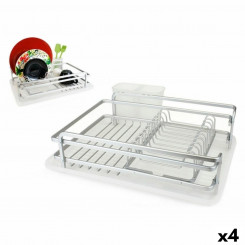 Kitchen Sink Drying Rack Confortime Alluma Aluminum 43 x 32 x 12 cm (4 Units)