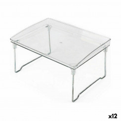 Dish rack Confortime Folding Transparent 31 x 22 x 16.8 cm (12 Units)