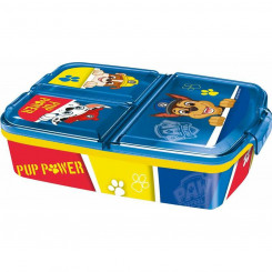 Divided lunch box The Paw Patrol Pup Power 19.5 x 16.5 x 6.7 cm polypropylene