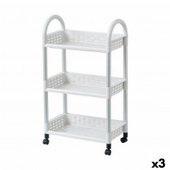 vegetable cart Confortime Aluminum Plastic 45 x 25 x 77 cm (3 Units)