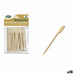Set of grilling sticks Algon Bamboo 100 Pieces, parts 10.5 cm (18 Units)