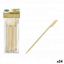 Set of grilling sticks Algon Bamboo 20 Pieces, parts 18 cm (24 Units)