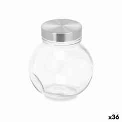 Cookie Jar Transparent Glass 460 ml (36 Units) With Lid Customizable