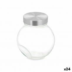 Cookie Jar Transparent Glass 700 ml (24 Units) With Lid Customizable