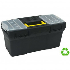 Tool box with sections Archivo 2000 19 x 39 x 18 cm Black