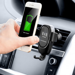Автомобильный держатель для мобильного телефона с беспроводным зарядным устройством Wolder InnovaGoods