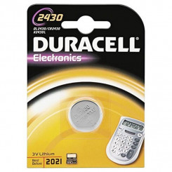 Литиевая батарейка таблеточного типа DURACELL DL2430 CR2430