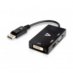 Адаптер Mini DisplayPort — VGA/DVI/HDMI V7 V7DP-VGADVIHDMI-1E Черный