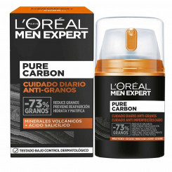 Puhastuskreem L'Oreal Make Up Men Expert Pure Carbon niisutav matistav viimistlus aknevastane (50 ml)