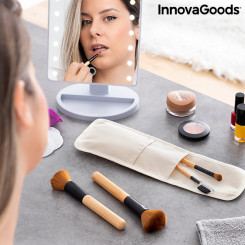 Набор деревянных кистей для макияжа с футляром Miset InnovaGoods 5 Предметы