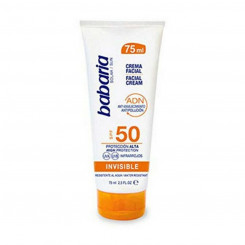 Facial Sun Cream SOLAR ADN INVISIBLE Babaria Spf 50 (75 ml) (Unisex) (75 ml)