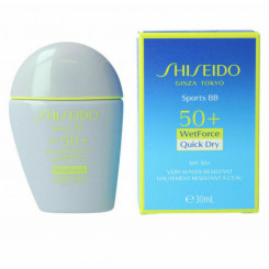 Päikesekaitse koos Värviga Shiseido Sports BB SPF50+ Keskmine toon (30 ml)
