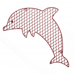 Картина Дельфин 41,91 х 27,31 см Красный Металл