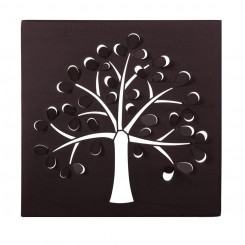 Painting Tree 29,85 x 2,5 x 29,85 cm Metal Brown