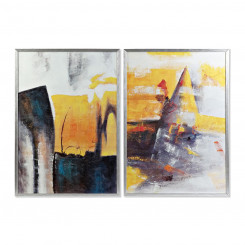 Painting DKD Home Decor Abstract (2 Units) (70 x 3 x 100 cm)