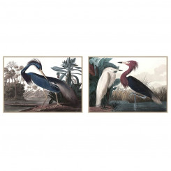Painting DKD Home Decor Bird Oriental (123 x 4,5 x 83 cm) (83 x 4,5 x 123 cm) (2 Units)
