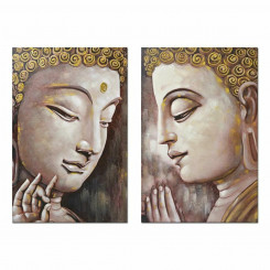 Maali DKD Home Decor Buddha 80 x 3 x 120 cm idamaine (2 ühikut)
