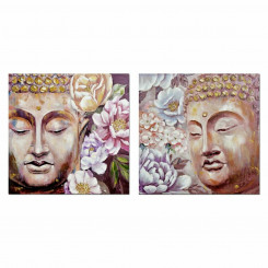 Maali DKD Home Decor Buddha 80 x 3 x 80 cm idamaine (2 ühikut)