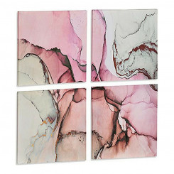 Painting Canvas Flowers Marble (4 Pieces)