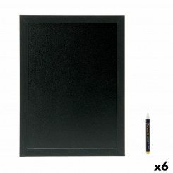 Table Securit Woody Teak Wall Black 40 x 20 cm