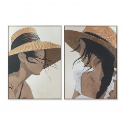 Painting DKD Home Decor 104 x 4.5 x 143.5 cm Hat Modern (2 Units)