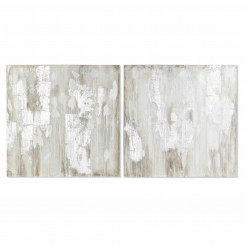 Painting DKD Home Decor 100 x 3.7 x 100 cm Abstract Modern (2 Units)