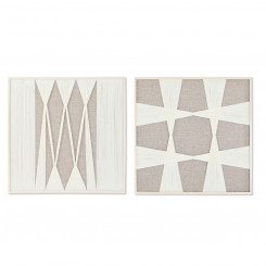 Fabric Home ESPRIT Modern 80 x 3 x 80 cm (2 Units)