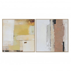 Painting Home ESPRIT Abstract City 100 x 4 x 100 cm (2 Units)