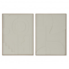 Maal Home ESPRIT Abstraktne Skandinaavia 75 x 4 x 100 cm (2 Ühikut)