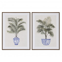 Maal Home ESPRIT Palmid Koloniaalne 60 x 4 x 80 cm (2 Ühikut)