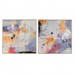 Painting Home ESPRIT Abstract Contemporary 80 x 3.5 x 80 cm (2 Units)
