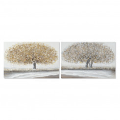 Painting Home ESPRIT Tree Traditional 90 x 2.5 x 60 cm (2 Units)