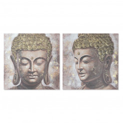 Картина Главная ESPRIT Будда Восточный 100 x 3 x 100 см (2 шт.)