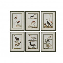 Painting Home ESPRIT Birds Cottage 40 x 2.5 x 54 cm (6 Units)