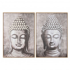 Painting Home ESPRIT Buddha Oriental 70 x 3.5 x 100 cm (2 Units)