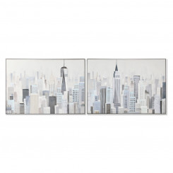 Картина Home ESPRIT City Loft 122,3 x 4,5 x 82,3 см (2 шт.)