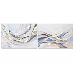 Painting Home ESPRIT Abstract Modern Embossed 100 x 3.7 x 70 cm (2 Units)