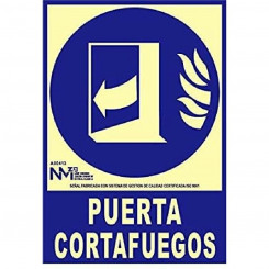 Знак Normaluz Puerta Cortafuegos cerrar de utilizar PVC (21 x 30 см)