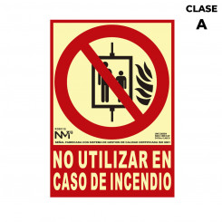 Табличка Normaluz «Не использовать в случае пожара», ПВХ (21 x 30 см)