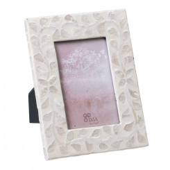 Photo frame Beige Mother of pearl 17 x 22 cm MDF Wood